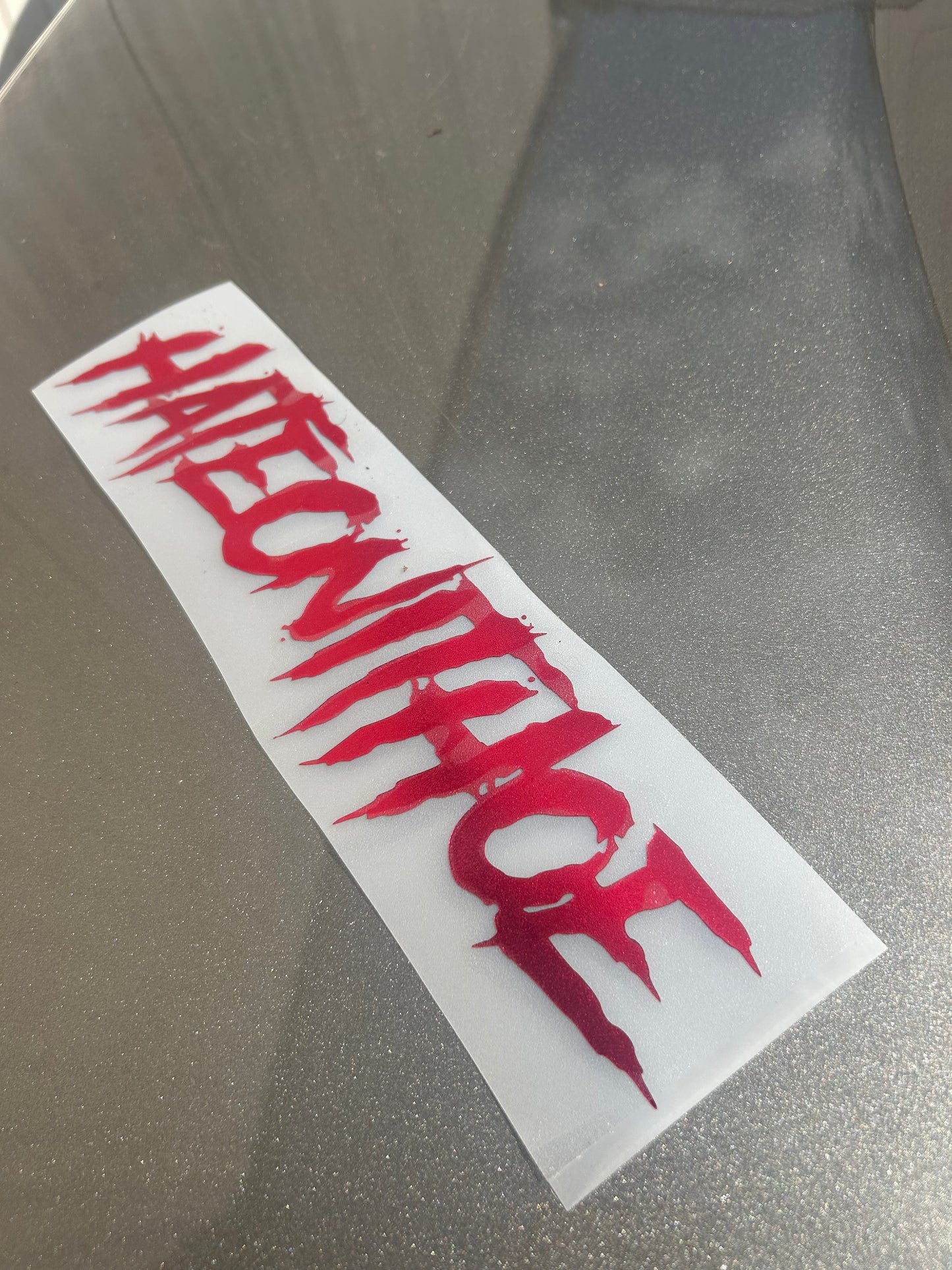 Style #1 Small Chrome Red Decal
