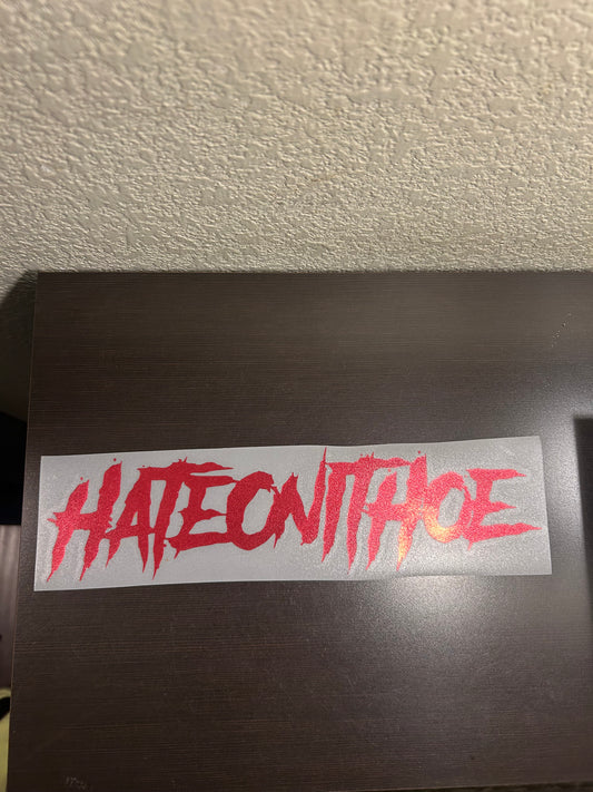 Style #1 Small Chrome Red Decal