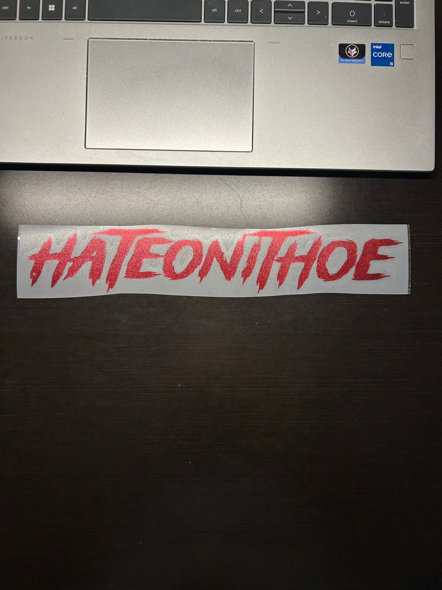 Style #2 Small Chrome Red Decal