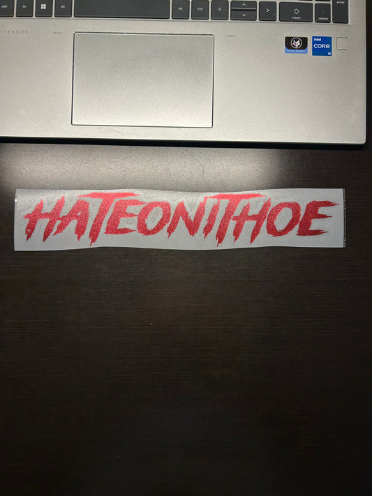 Style #2 Small Chrome Red Decal