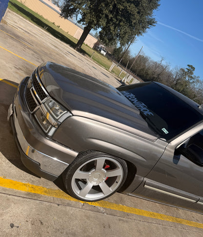 Big 36" Chrome Windshield Decal