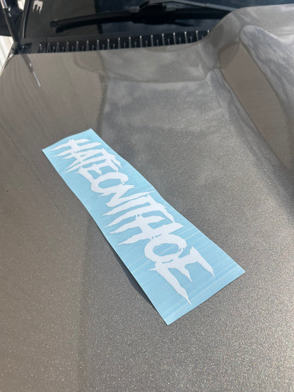 Style #1 Small White Decal