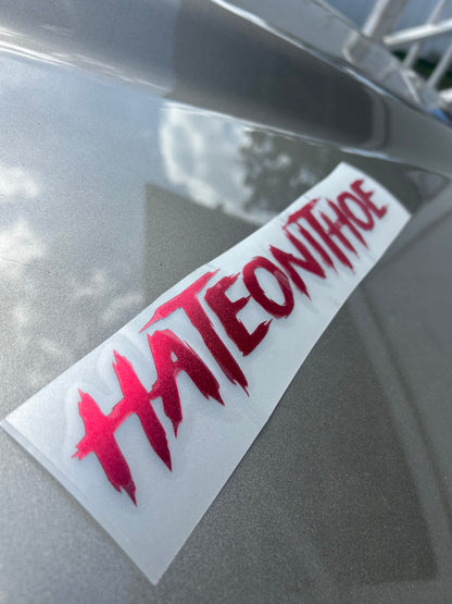 Style #2 Small Chrome Red Decal