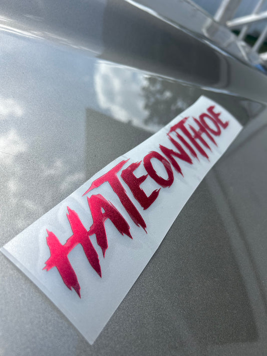 Style #2 Small Chrome Red Decal