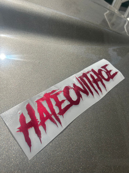 Style #1 Small Chrome Red Decal