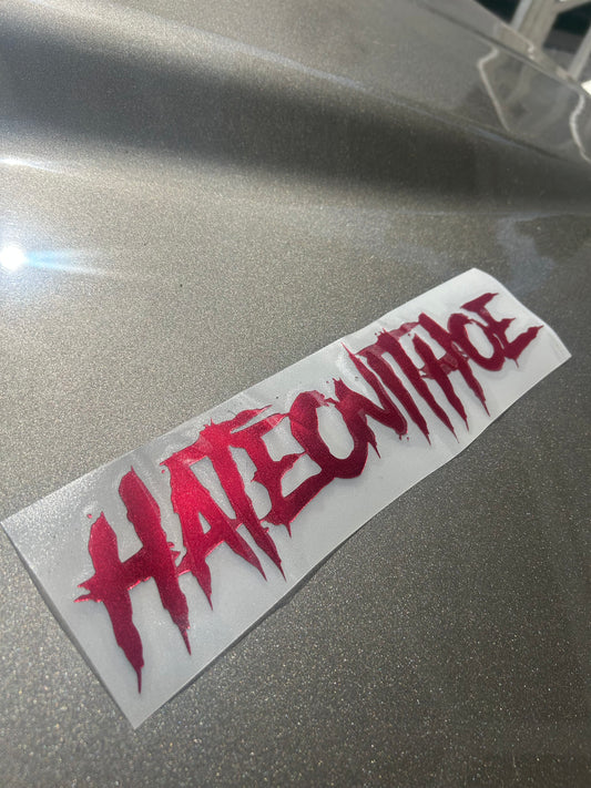 Style #1 Small Chrome Red Decal