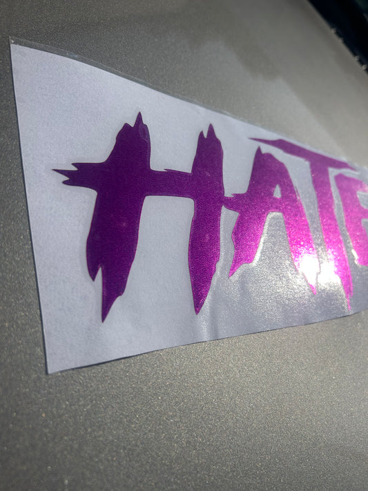 Big 36" Candy Purple Windshield Decal