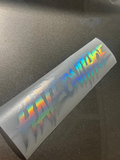 Style #1 Small Holographic Decal