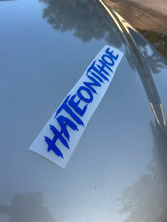 Style #2 Small Candy Blue Decal
