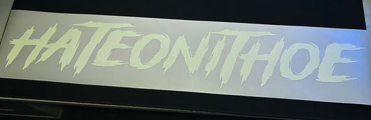 Big 36" Reflective-White Windshield Decal