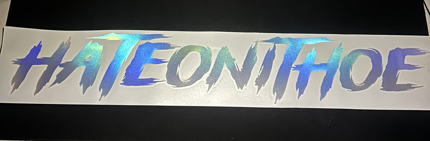 Big 36" Holographic Windshield Decal